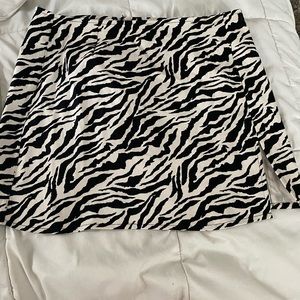 princess polly - motel pelmet skirt 90’s - zebra print mini skirt size womens XL